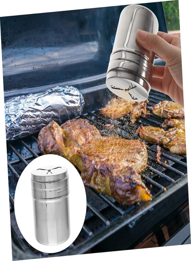 FINALITY Spice Jar Stainless Steel Salt & Pepper Shaker, Oregano, Chilli Flakes Seasoning Sprinkler | Air Tight Kitchen Container | Dining Table Masala Box Dabbi, Small Pack of 2 - Image 3